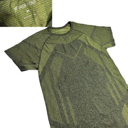 Workout® Neon Green Pattern Performance Tee
