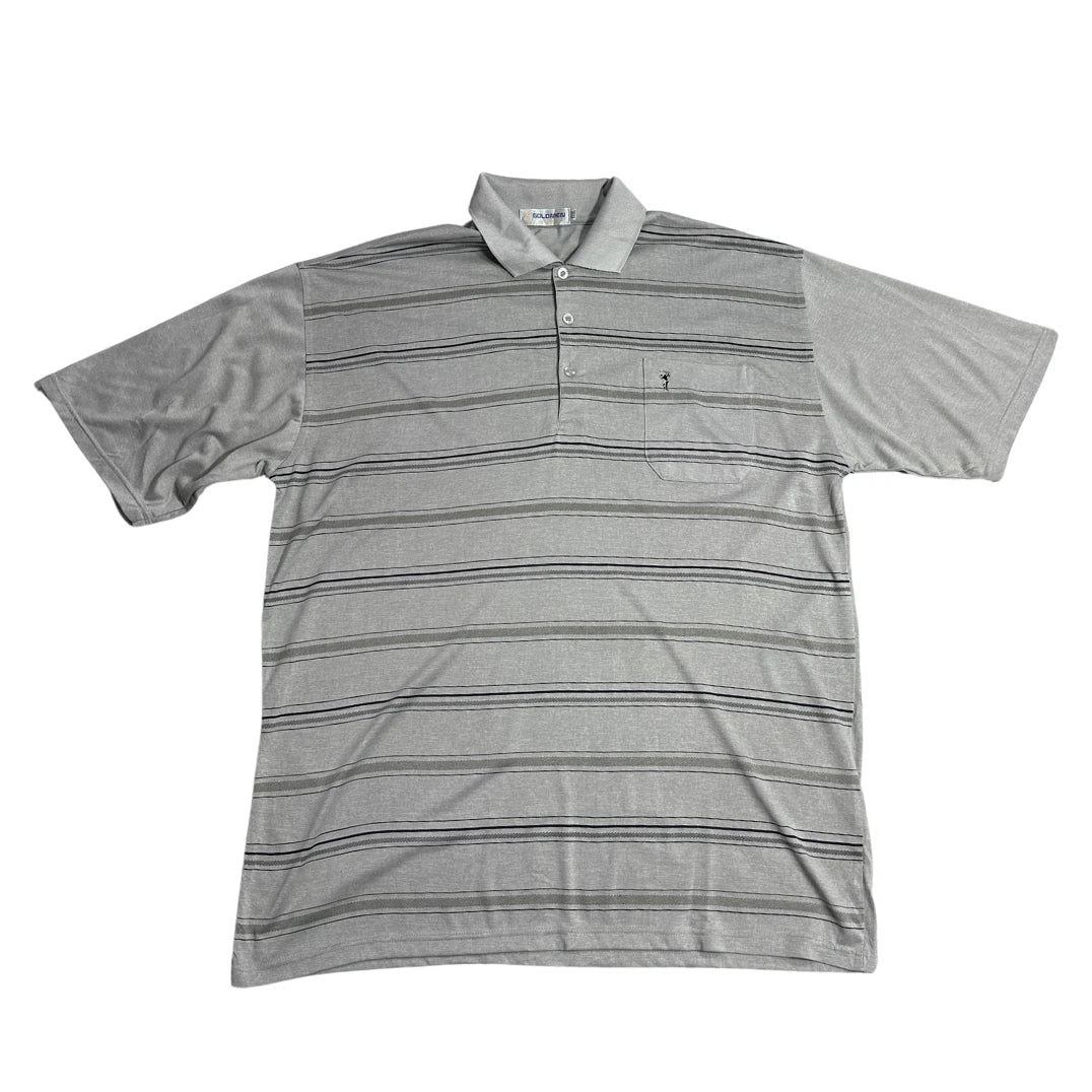 Goldmen®  Striped Classic Polo Shirt 🐻✨ XL