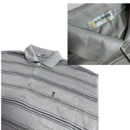Goldmen®  Striped Classic Polo Shirt 🐻✨ XL