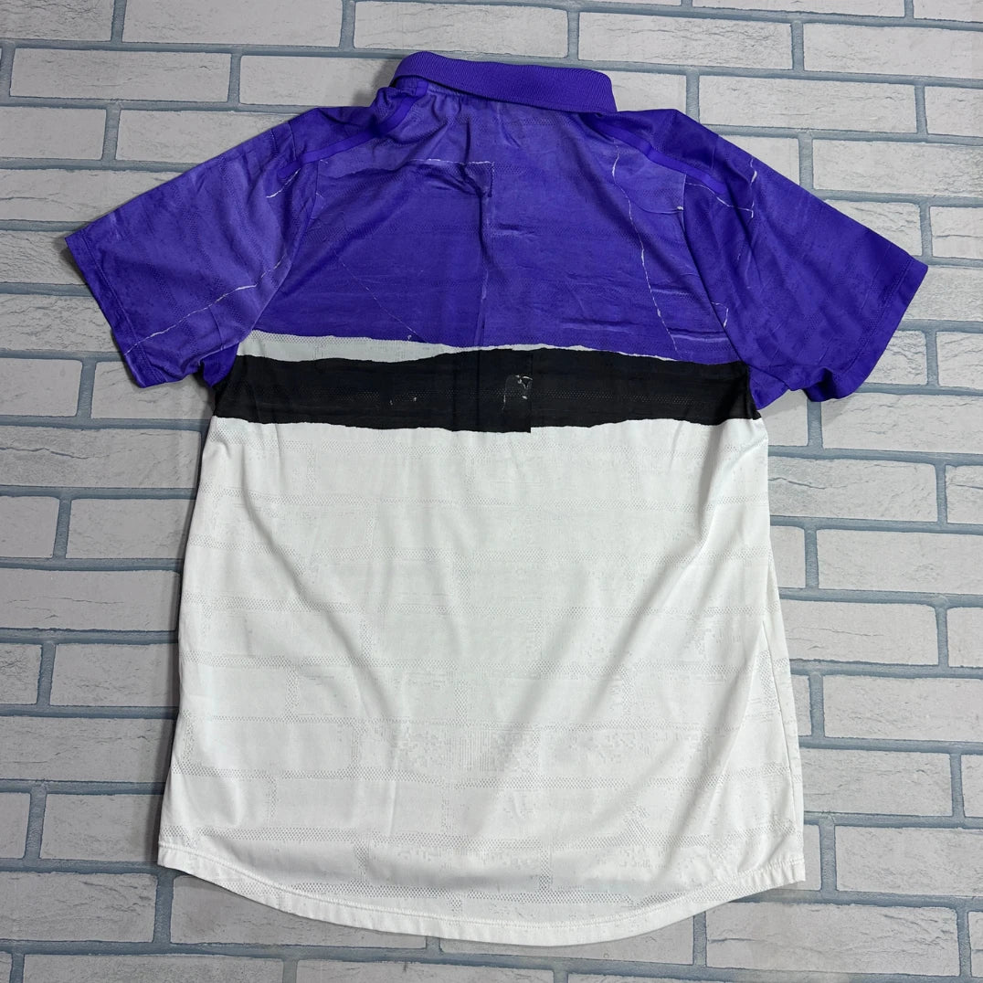 Nike®  Colorblock Dri-FIT Polo Shirt 💜⚡(LARGE)