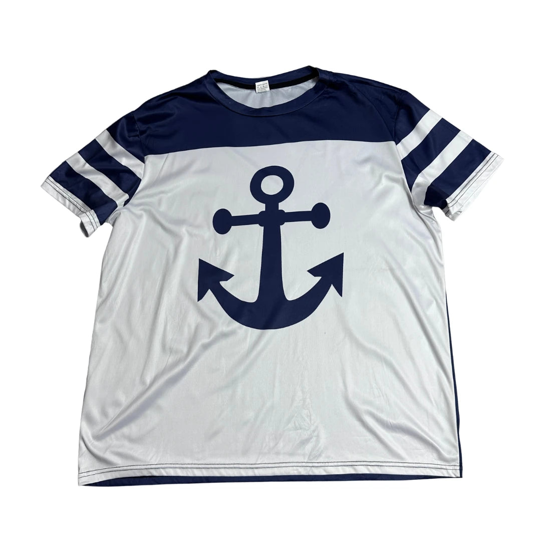 Nautical Anchor Graphic Athletic T-Shirt ⚓🔥 XL