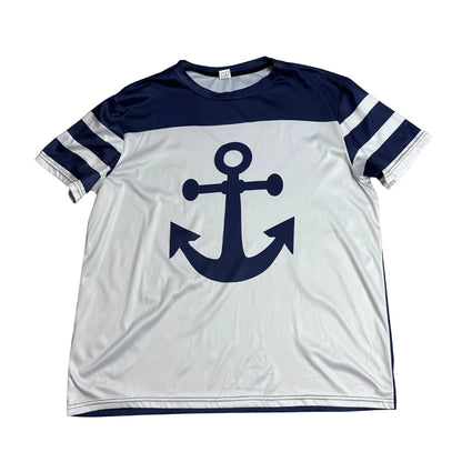 Nautical Anchor Graphic Athletic T-Shirt ⚓🔥 XL