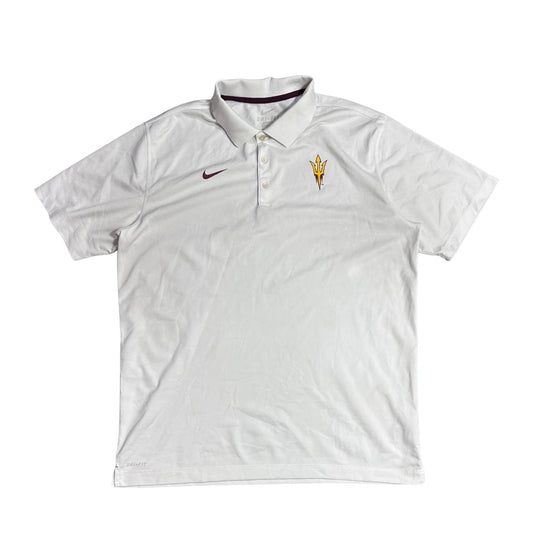 Nike Dri-FIT White Polo (Arizona State)(XXL)