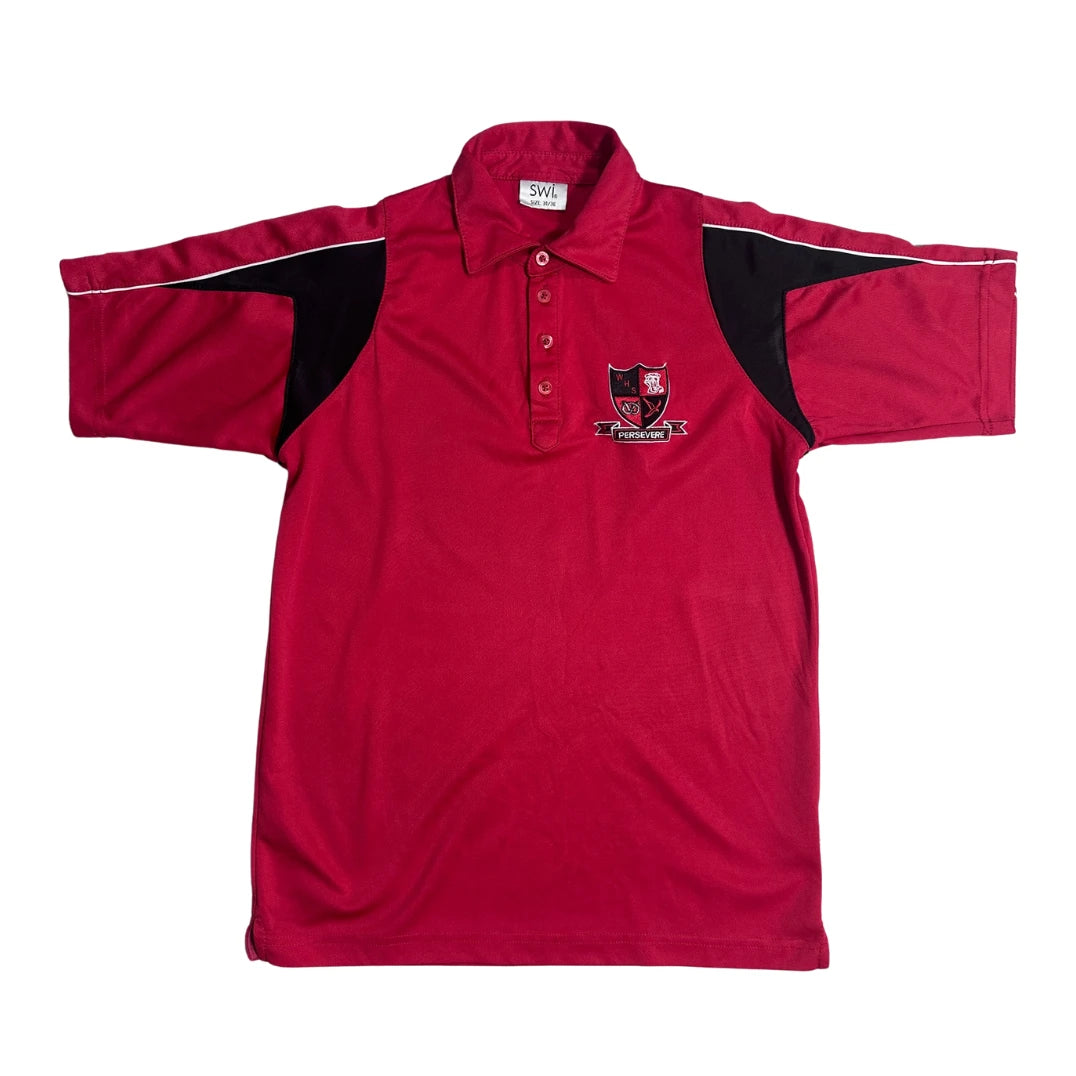 SWI Sports®  Polo Tee – Crest Performance Edition 🔴⚫