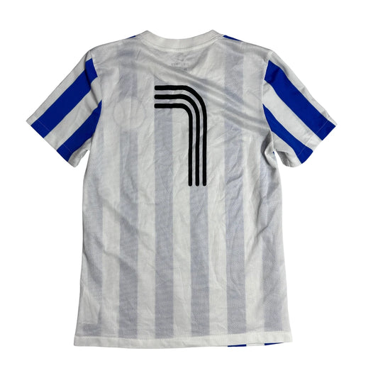 Nike® Dri-FIT Blue & White Striped Football Jersey ⚽