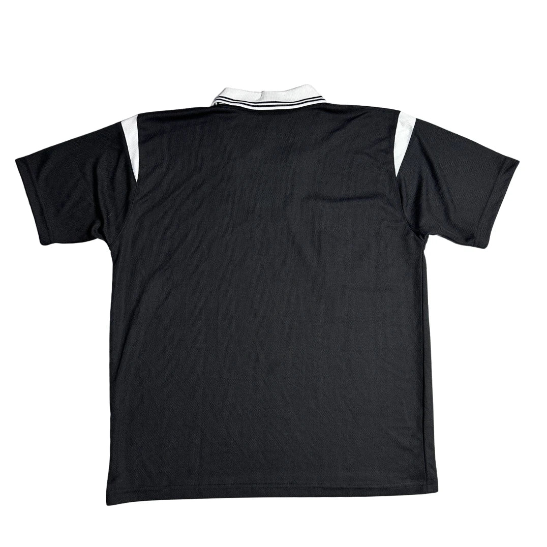 Classic Black Football Referee Style Shirt 🖤⚽
