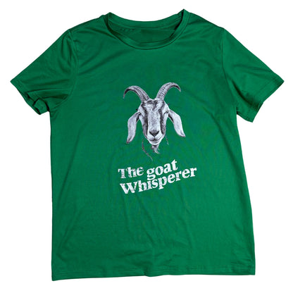 Green “The Goat Whisperer” Graphic T-Shirt 🐐💚