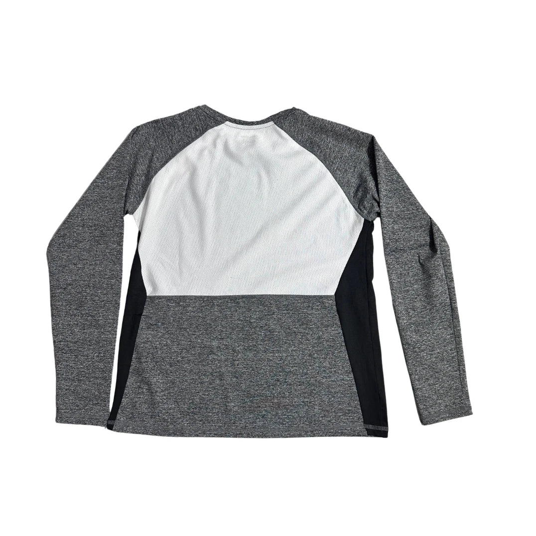 Dunnies® Performance Grey Panel Long Sleeve Sports Shirt 🏃‍♂️⚡