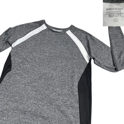 Dunnies® Performance Grey Panel Long Sleeve Sports Shirt 🏃‍♂️⚡