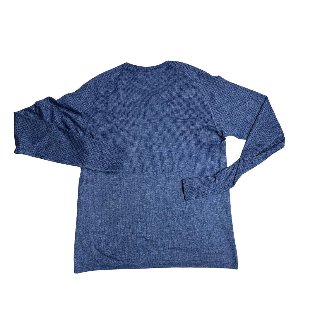 Heather Blue Seamless Performance Long Sleeve Shirt(L)
