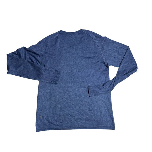 Heather Blue Seamless Performance Long Sleeve Shirt(L)