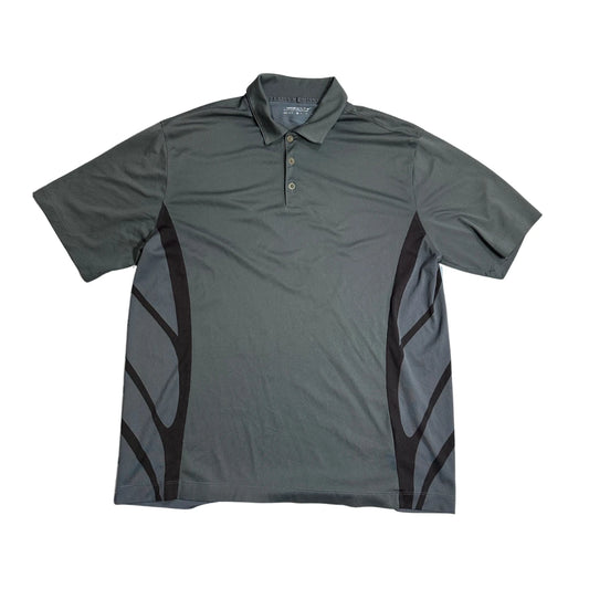 Nike® Grey  Dri-Fit Athletic Polo Shirt(XL)