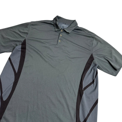 Nike® Grey  Dri-Fit Athletic Polo Shirt(XL)