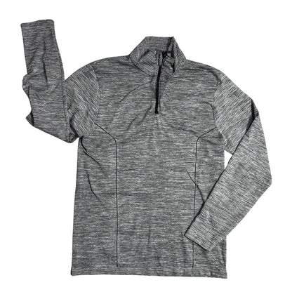 Workout® Heather Grey Quarter Zip Performance Top(M)