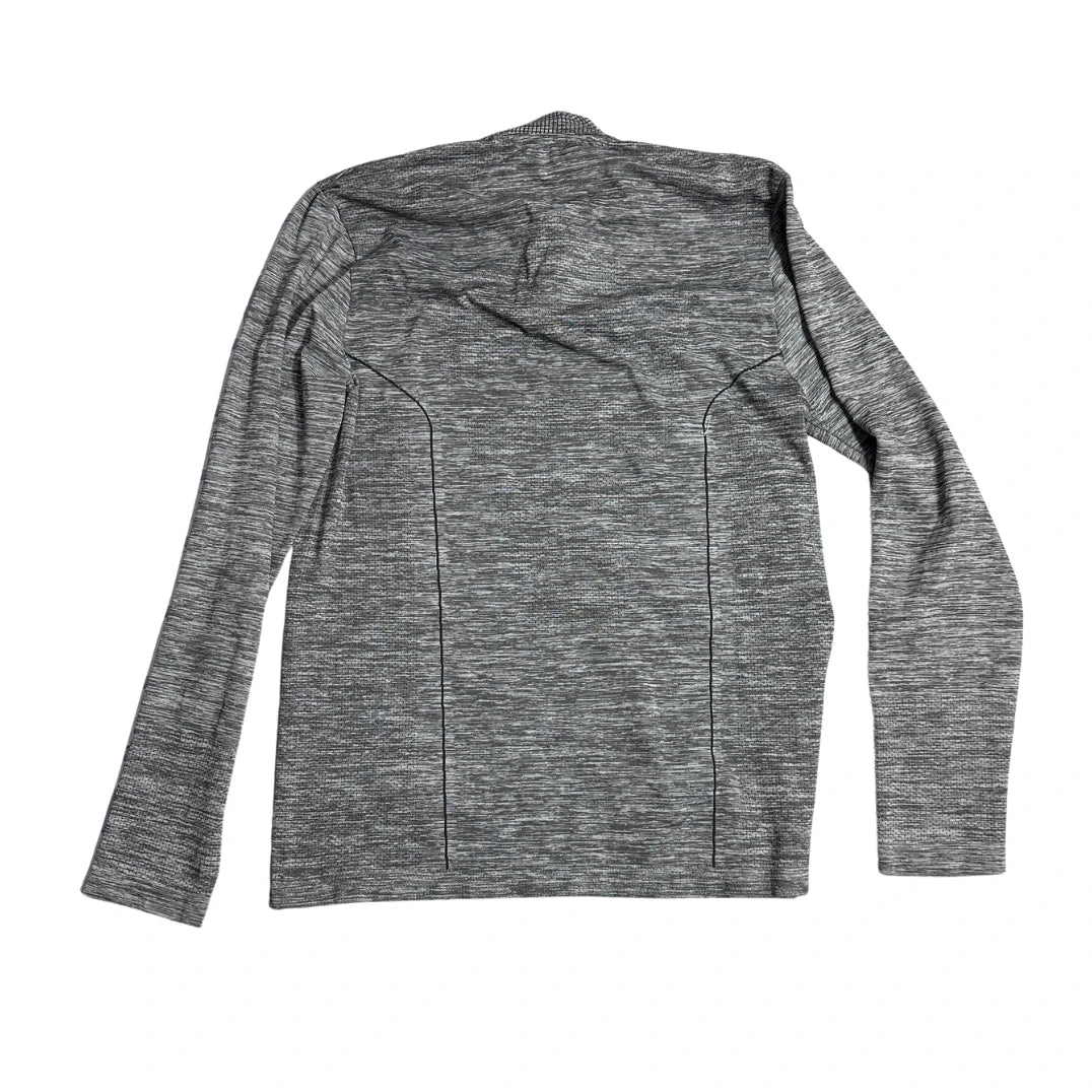 Workout® Heather Grey Quarter Zip Performance Top(M)