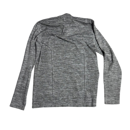 Workout® Heather Grey Quarter Zip Performance Top(M)