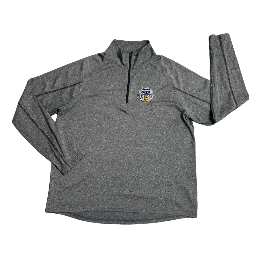 Elevate® Sport Grey Quarter Zip Training Top(L)