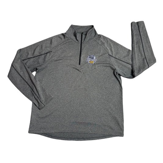 Elevate® Sport Grey Quarter Zip Training Top(L)