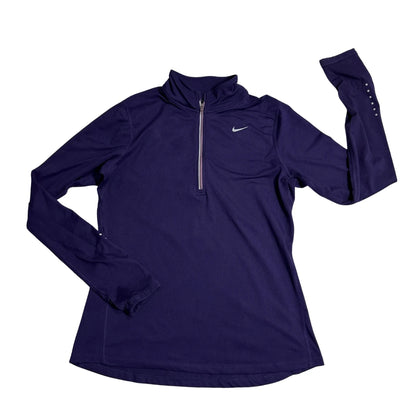Nike® Dri-FIT Purple Quarter Zip Running Top(M)