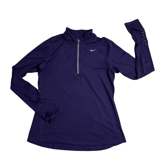 Nike® Dri-FIT Purple Quarter Zip Running Top(M)