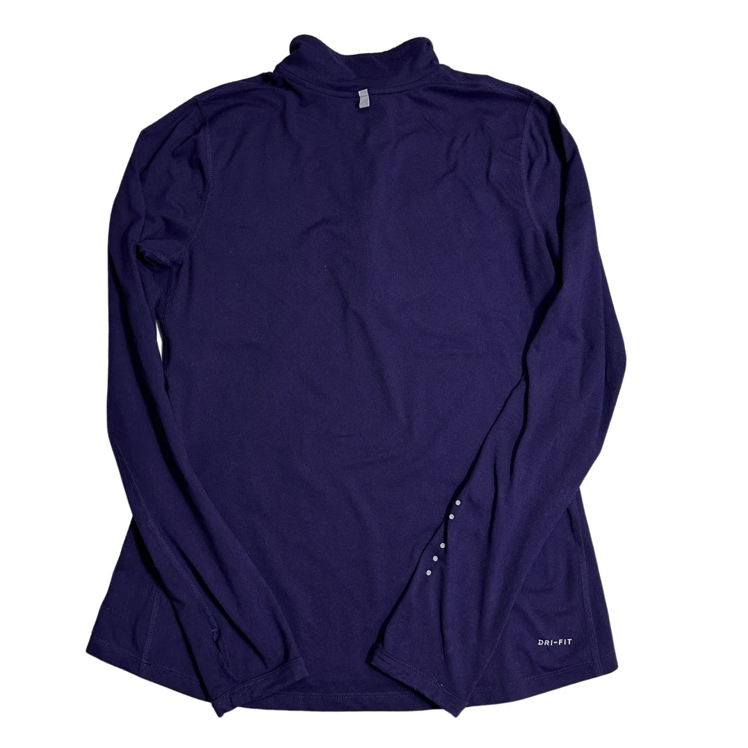 Nike® Dri-FIT Purple Quarter Zip Running Top(M)