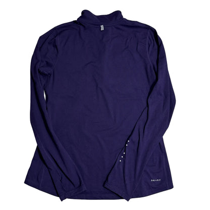 Nike® Dri-FIT Purple Quarter Zip Running Top(M)