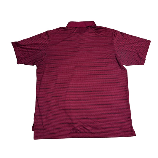 Adidas® Climalite Striped Polo Shirt 🔴(2XL)