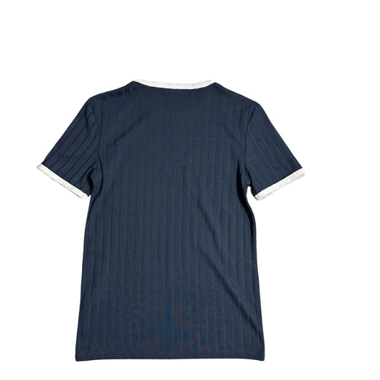 ASOS® Design Ribbed Navy Casual Tee(S)
