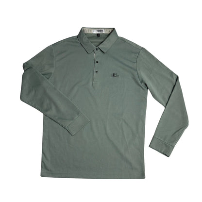 Tucano® Olive Green Long Sleeve Polo Shirt 🌿(M)
