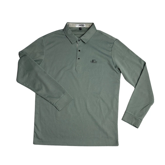 Tucano® Olive Green Long Sleeve Polo Shirt 🌿(M)