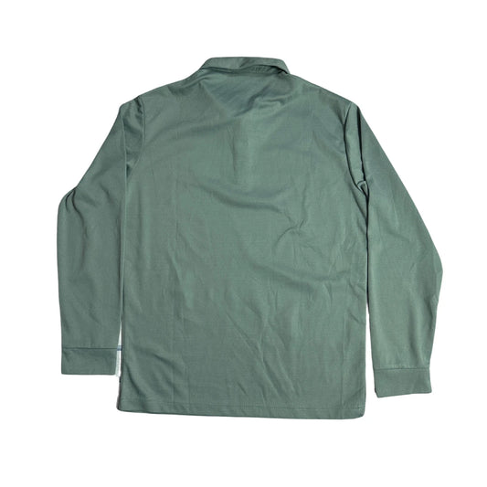 Tucano® Olive Green Long Sleeve Polo Shirt 🌿(M)