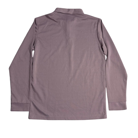 Tucano® Mauve Long Sleeve Polo Shirt 🎯(S)