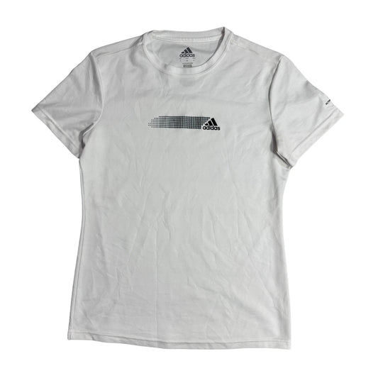 Adidas® White Graphic Performance T-Shirt ⚡(S)