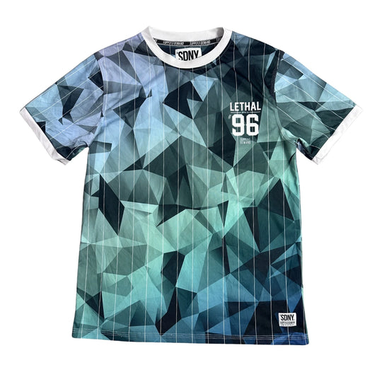 SDNY®Geometric Print “Lethal 96” Sports Tee(L)