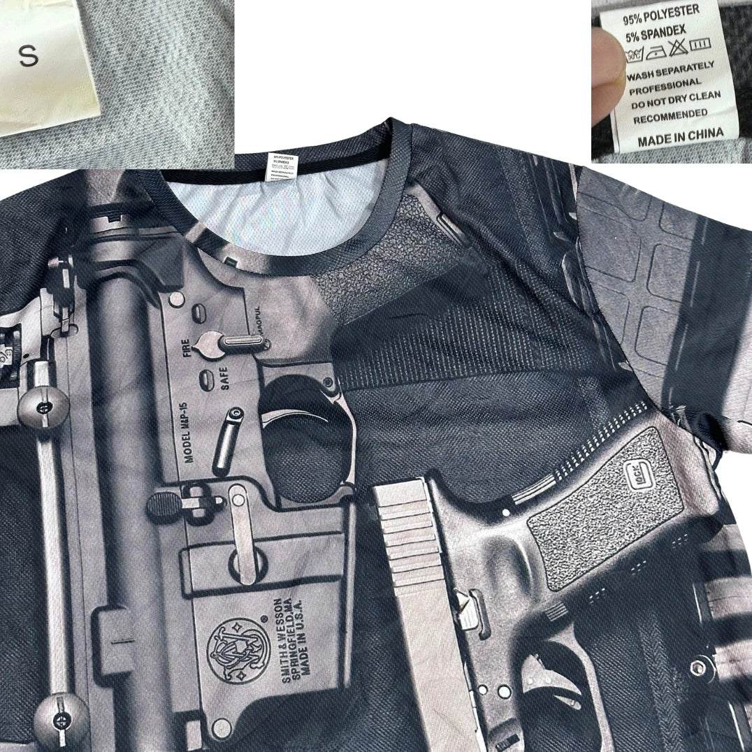 Graphic Tactical Print Performance T-Shirt(S)