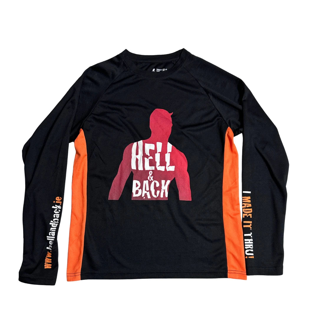 Hell & Back® Performance Long Sleeve Athletic Tee 🏃‍♂️🔥(M)