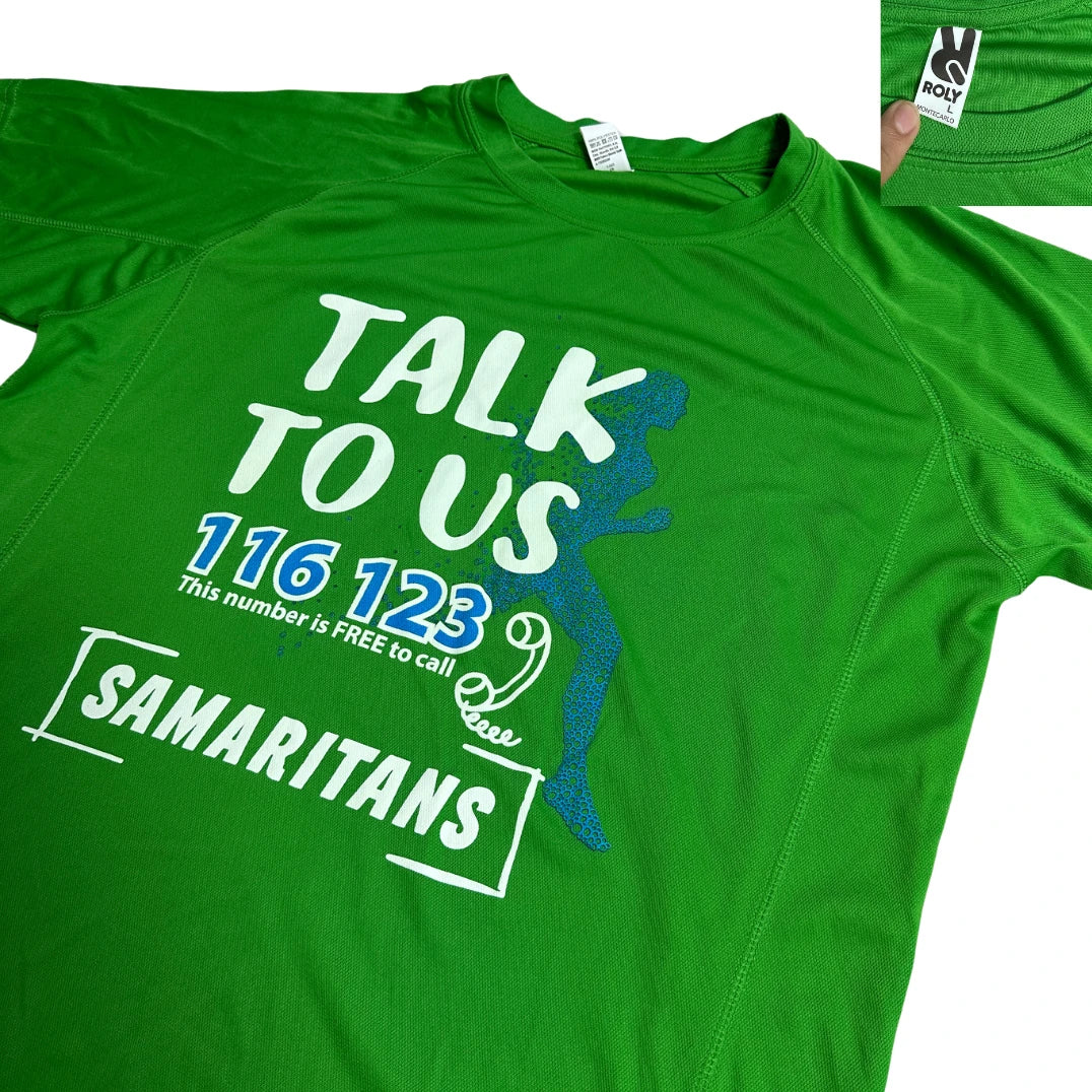Roly® Samaritans Sports Graphic Active Tee 💚🏃(L)