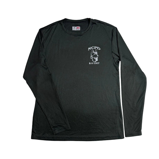 A4® NCPD K-9 Unit Long Sleeve Performance Tee 🐺🖤(M)