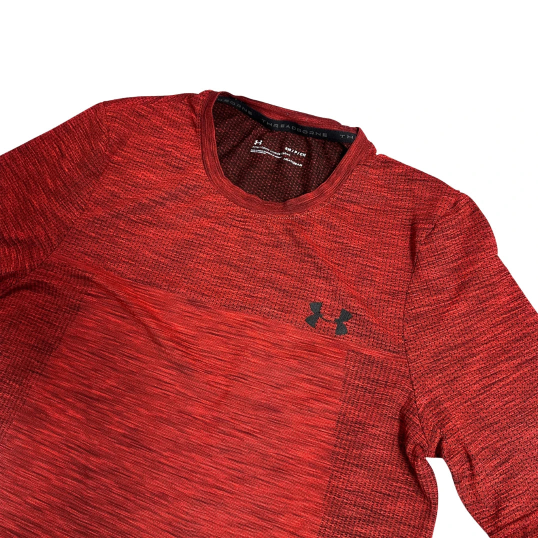 Under Armour® Heather Red Heat Performance T Shirt 🔴(S)