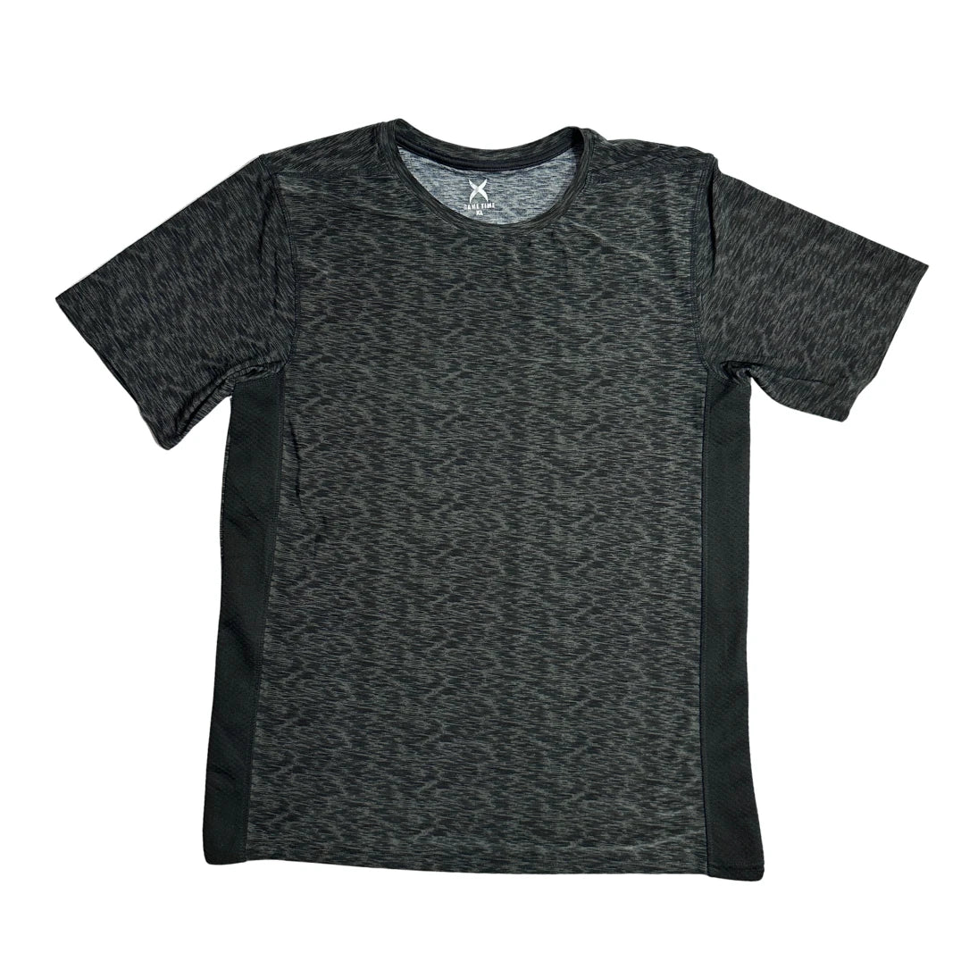 Game Time® Charcoal Heather Active Sports T Shirt(L)