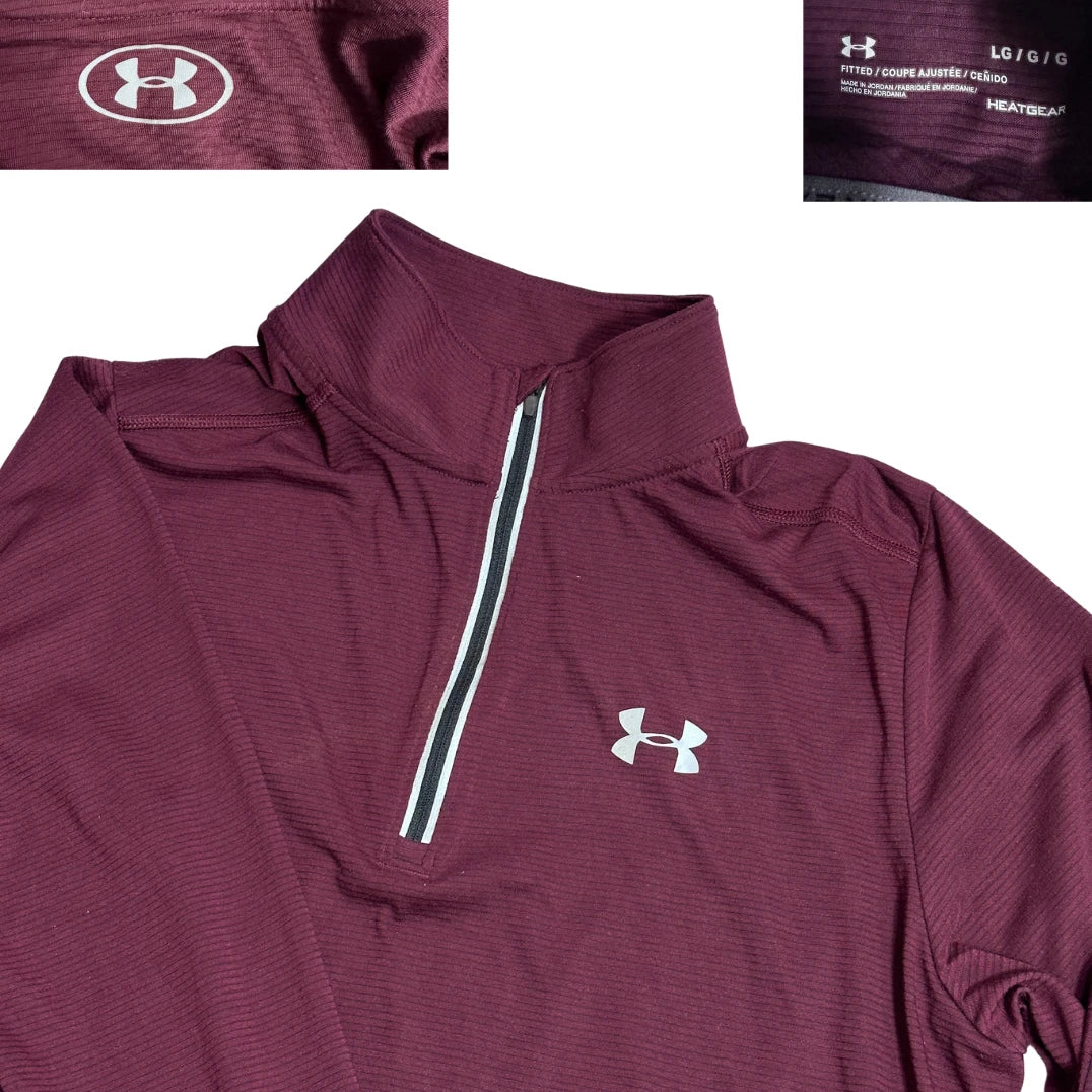 Under Armour® HeatGear Quarter Zip Training Top(L)