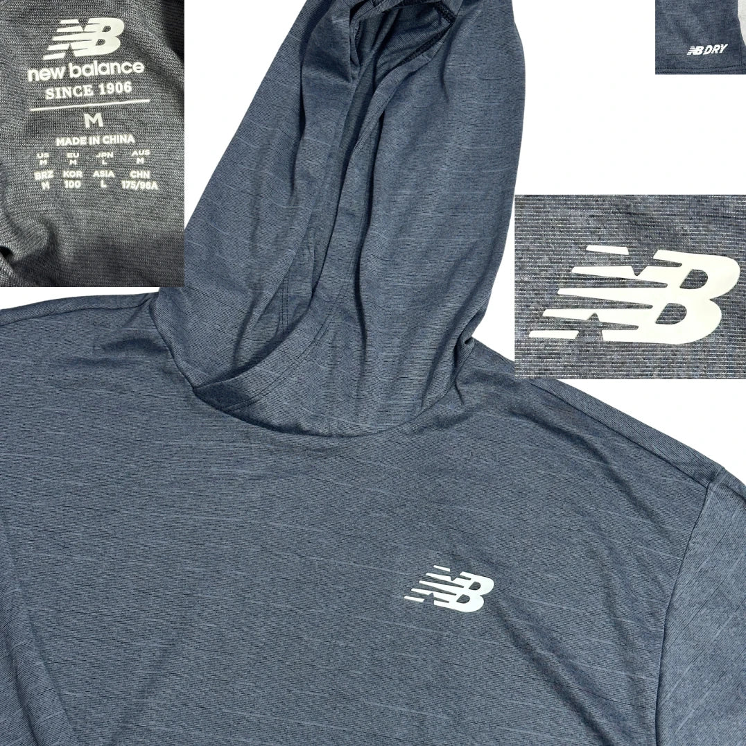 New Balance® NB Dry Performance Hooded Shirt 🏃(M)