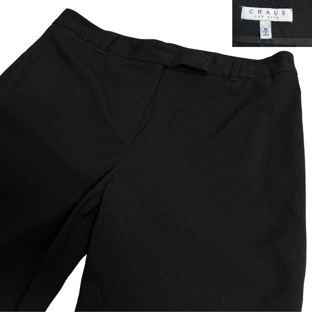 Chaus New York Classic Black Tailored Dress Pants