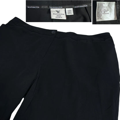 Worthington ® Modern Fit Black Cropped Dress Pants