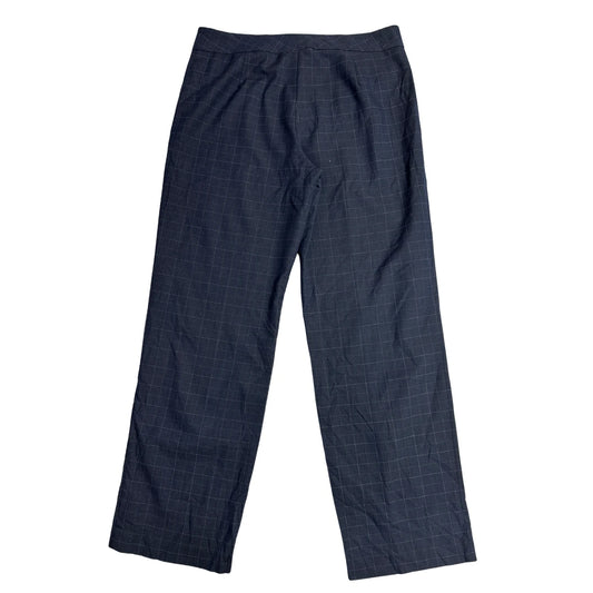 Jaclyn Smith ® Classic Straight Leg Navy Windowpane Pants