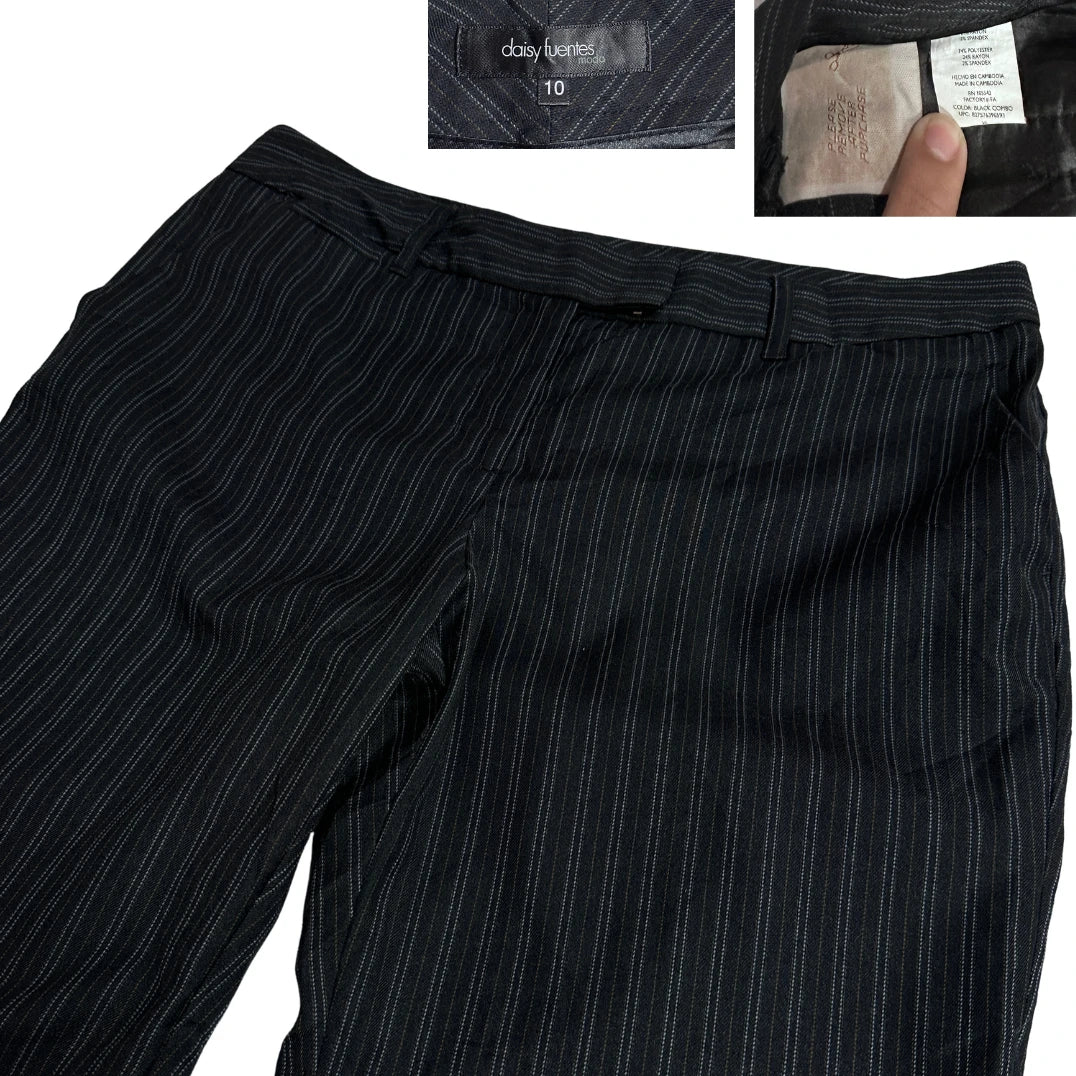 Daisy Fuentes ®  Pinstripe Straight Leg Dress Pants