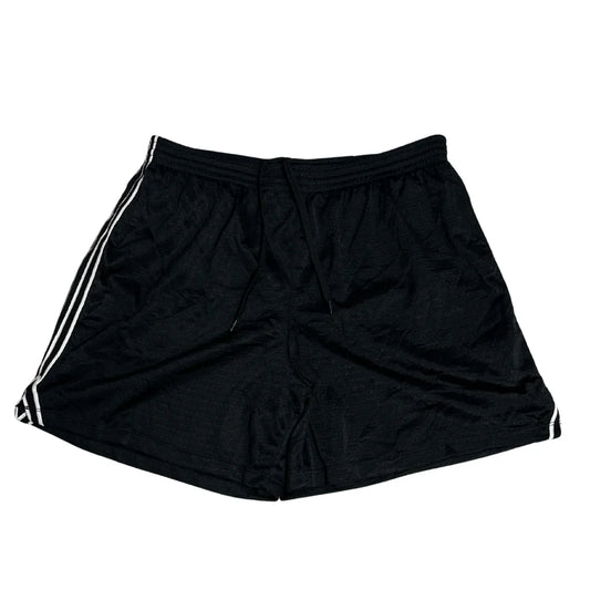 CHAMPION Classic Black Athletic Mesh Shorts with Side Stripes