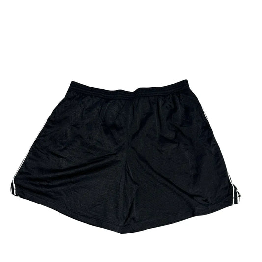 CHAMPION Classic Black Athletic Mesh Shorts with Side Stripes