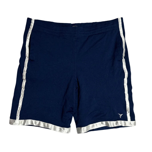 OLD NAVY ® Navy Blue Athletic Shorts with Contrast Silver Trim