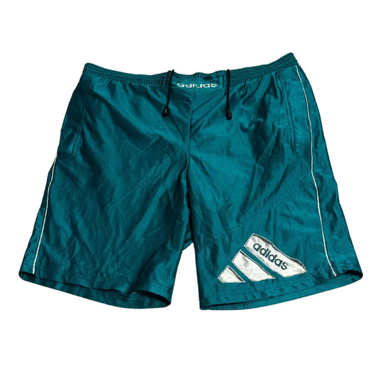 Adidas Teal Performance Training Shorts with Logo Detail